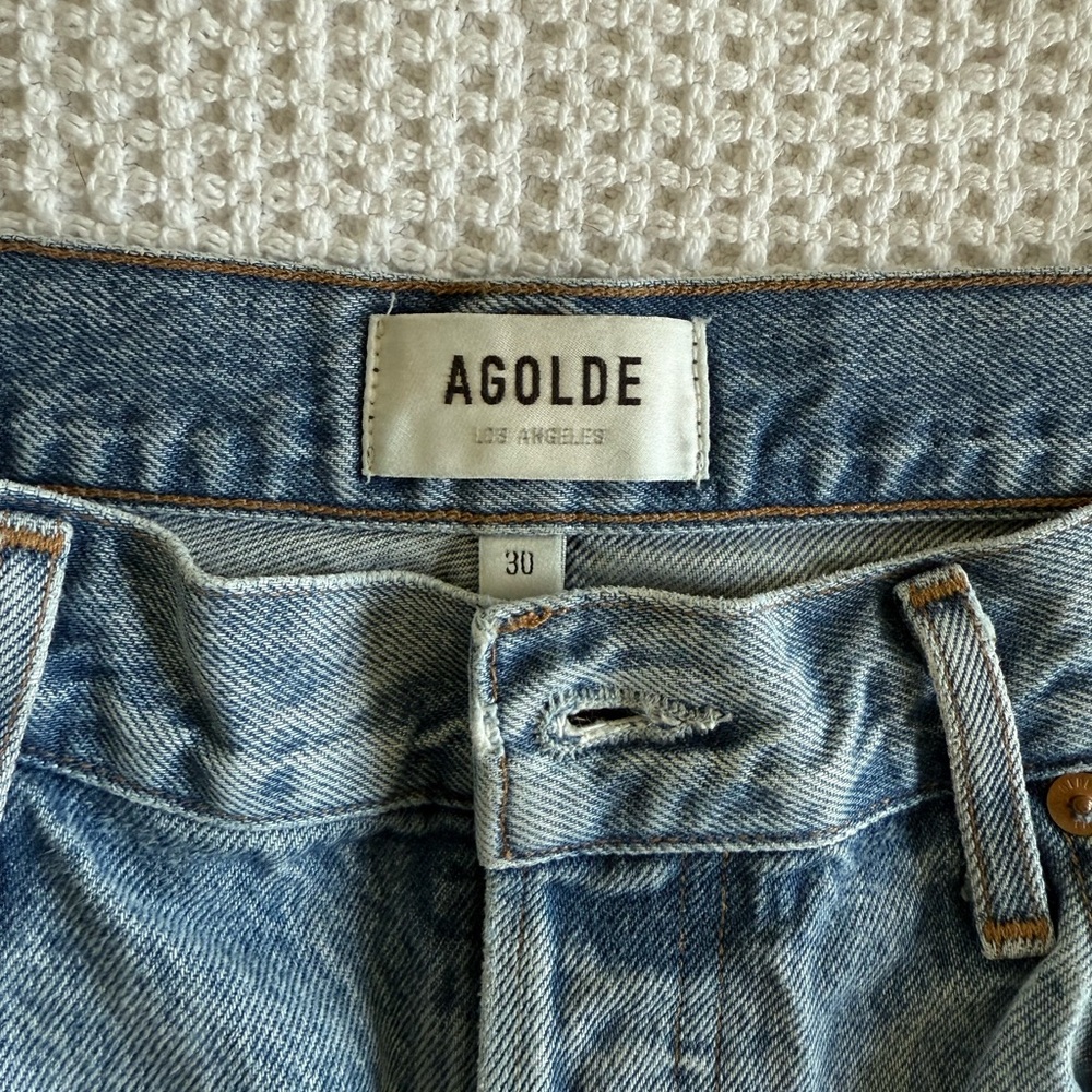 Agolde Riley High Rise Cropped Jeans - Picture 5 of 7